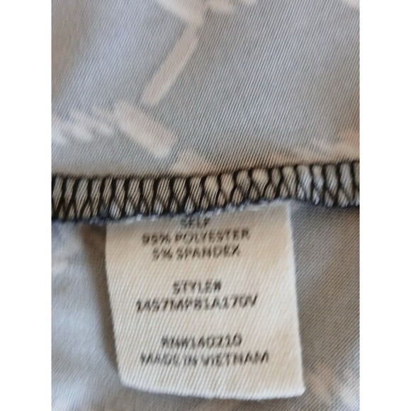 JOIE DE VIVRE WOMENS BLOUSE  TOP PLUS SIZE 2X BLACK  GOLD SLEEVELESS HENLEY NECK - Picture 12 of 13